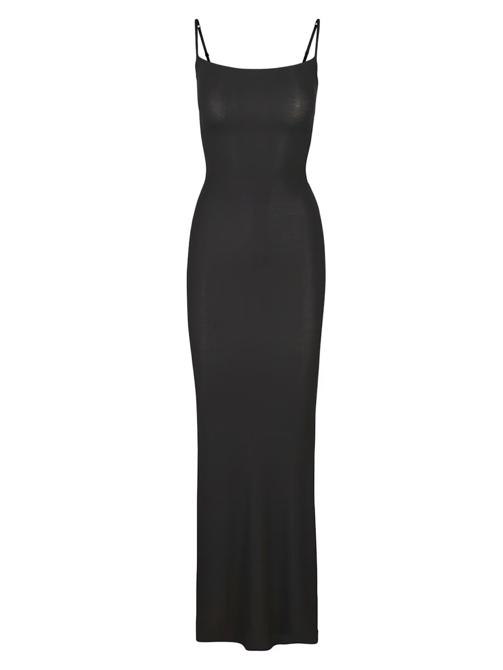 NWOT SKIMS Soft Lounge Long Slip Maxi Dress in Onyx